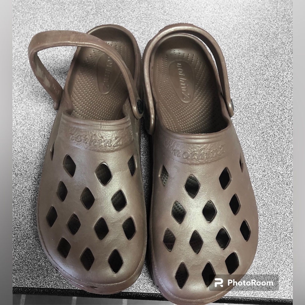 Nothinz Men’s Vented Eva Clogs  Unisex Brown Ventilated